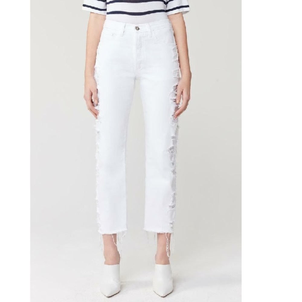 3x1 W3 Higher Ground Distressed Cropped Jeans
